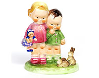 Shelley Mabel Lucie Attwell figurine 'Our Pets'